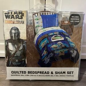 Baby Yoda Kids Quilt Set